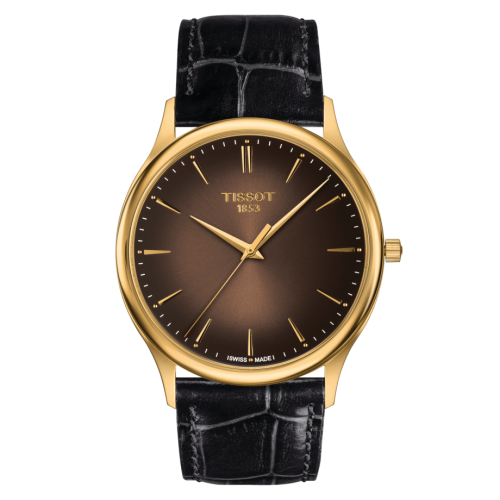 Tissot Excellence 18K Yellow Gold / Brown